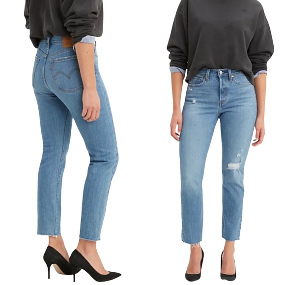 Levi’s Wedgie Icon Distressed Jeans Size 31 - Picture 5 of 13